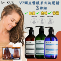 韓國BY:OUR V7 頭皮養護系列 洗髮精 防脫髮 去屑 茶樹 修護 洗髮乳 低敏 1017ML (3入組)