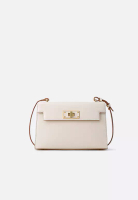 FION Stars Leather Crossbody & Shoulder Bag White