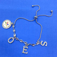 Group Member Order Orient Star Symbol Association OES Women's Greek Letter Pendant Bracelet