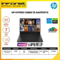HP HYPERX OMEN 15-GA0555TX I5 1445OHX 16GB 1TB RTX5050 8GB 15.6" WQXGA IPS W11 OHS 24GB DEFAULT