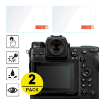 2x Tempered Glass Screen Protector for Nikon Z9 Z30 Z8 ZF Mirrorless Camera w/ Top Film