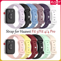 Rubber Slim Strap for Smartwatch Huawei Watch Fit 4/Fit 4 Pro Silicone Band Belt Accessories for Hua