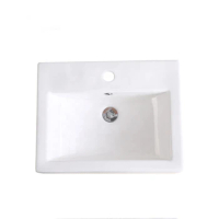 Manufacture Wholesale Luxury Quality Bathroom Porcelain Wash Basin Mirror Light Sink Laundry Cabinet Set