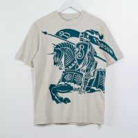 Burberry Kaos BURBERRY EKD BLUE TOSCA BEIGE TSHIRT 100% ORIGINAL