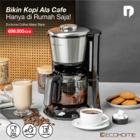 Ecohome Coffee Maker Black Mesin Stainless