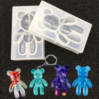 Fashion Silicone Bear Shape Animals DIY Epoxy Resin Mold Silicone Molds For Resin Jewelry Tools Resin Accessories