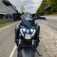 Headlight For YAMAHA MT09 MT 09 LED Lamp FZ09 FZ-09 MT-09 MT07 Motorcycle Headlight DRL For MT07 2018 2019 110W