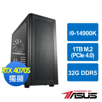 華碩Z790平台[音爆鬥神]i9-14900K/32G/RTX 4070S/1TB_M2