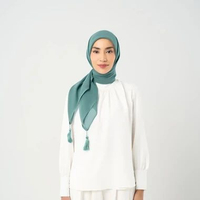 napocut Hijab - Plain Tassel New Colors - Hijab Segiempat Paris Jepang Premium Ronce 115 x 115 cm SA