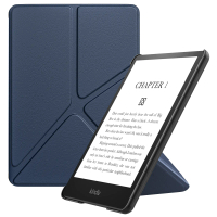 Sarung Kulit PU Origami, MoKo, dengan Penutup Belakang PC Magnetik, untuk Kindle Paperwhite 6.8 \(Ge