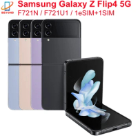 Samsung Galaxy Z Flip 4 Z Flip4 5G F721N F721U1 6.7" 8GB RAM 128/256GB ROM NFC Snapdragon Foldable Original 95% New Cell Phone