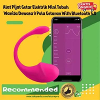 Alat Pijat Getar Elektrik Mini Tubuh Wanita Dewasa 9 Pola Getaran Connecting With Bluetooth 5.0