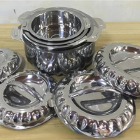 4Pcs/Set for 1/2/3/4L Stainless Steel Food Warmer Insulation Container Lunch Box For Family Party Wedding Good Quality