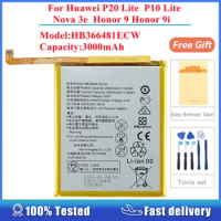 For Huawei P20 Lite P10 Lite Nova 3e Honor 9 9i HB366481ECW 3000mAh Battery Rechargeable Accumulator