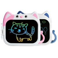 10Inch Cartoon Cat Electronic Drawing Board LCD Screen Writing Tablet Handwriting Pad Writing Board Toys for Kids L22