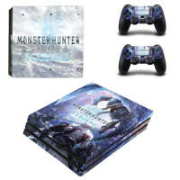 Monster Hunter World Iceborne PS4 Pro Skin Sticker For Sony PlayStation 4 Console and Controllers PS4 Pro Skin Stickers Decal
