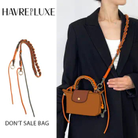 HAVREDEDLUXE Bag Woven Shoulder Strap For Longchamp Mini Bag Transformation Messenger Bag With Accessories