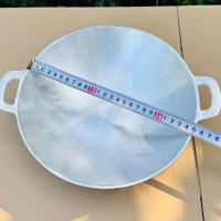 Chảo gang Bắc lòng sâu 25 cm, đúc thủ công nguyên khối, mài bóng trong ngoài