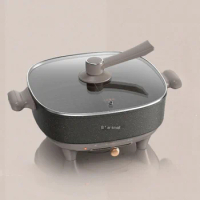 Electric hot pot electric hot pot non stick pot mandarin duck pot two range adjustable firepower 6 L large capacity