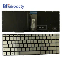 New For HP Pavilion X360 14-BA 14T-BA 14M-BA 14-BS 14-BW Keyboard TR Backlit silver