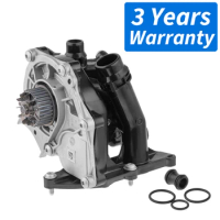 OEM Water Pump 06L121011B and Thermostat Housing 06K121111R,06K121111N Assembly For VW Beetle 2012-16,Jetta 2011-2018,Passat