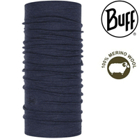 Buff 保暖織色-美麗諾羊毛頭巾 113022-779 午夜藍