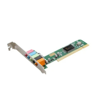 PCI5.1 Stereo Sound Card CMI8738 Chip 4 Channels Card SupportDLS voice A3D1.0 and DS3D for Movies and Games QXNF
