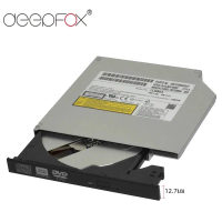 CODDeepFox 12.7 มม.DVD ROM ไดรฟ์ออปติคอล CD/DVD-ROM เครื่องเล่น CD-RW Burner Slim แบบพกพา Reader Rec