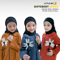 Little Be - Different Series, 2in1 Fashion, Gamis Anak, 2 Gaya dalam 1 Outfit, 3-14th Shimmer Crush
