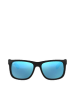 แว่นกันแดดผู้ชาย Justin รุ่น RB4165F 622/55 55 เลนส์ปรอท สีฟ้า