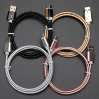 25cm 1m 2m 3m 1.5m pure color Original Fast Charger 8 Pin USB Cable For iPhone Nylon TYPEC for huawei p10 p20 mate samsung 500 p
