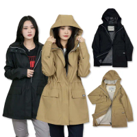 【HUNTER】英倫風情 大衣 Hunter 雨鞋界LV 雨衣 防風外套 女外套 男女皆可 收腰 長版 外套 平行輸入(1365)