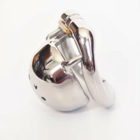 Stainless Steel Male Chastity Cage Small Men Locking Belt Restraint Device 150-1 Chastity Cock Ring