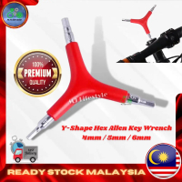 (3 in 1) Premium Quality Bicycle Y Shape Allen Key Hex Wrench Tool 4mm / 5mm/ 6mm Repair Basikal