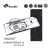 Bykski A-RX5700XT-X , Full Cover GPU Block With Backplate , For AMD Founder Edition Radeon RX 5700 XT PC Cooling Cooler