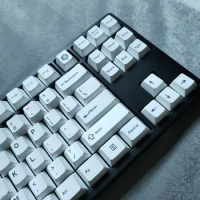 AIFEI Minimalist Style White Black Keycap PBT Thermal Sublimation Cherry Profile Mechanical Keyboard MX Switch Keycaps For Gmk67