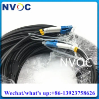 250M 2Core LC SC ST FC SMF Single Mode 2C UPC-LC/UPC Outdoor Duplex Armored LSZH/TPU Fiber Optic Patch Cord Cable Connector