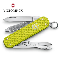 【VICTORINOX 瑞士維氏】5用2023年ALOX限量金屬殼瑞士刀(電光黃58mm)