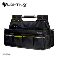 【LIGHT WAY】折疊式鋼管工具袋-大 0603C001(手提工具包/收納袋/工作包/側背工具包)
