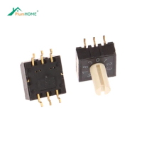 2Pcs/lot RM3HAF-10 Rotary Dial Coding Switch 10 0-9 Coding Switch Patch 3:3 With Handle Rotary Coding Switches Accessories
