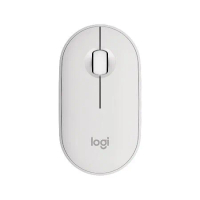 【Logitech 羅技】Pebble Mouse2 M350s 無線藍牙滑鼠(珍珠白)*