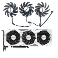 3 fans 4PIN suitable for GIGABYTE GeForce RTX2060 2060S 2070 GAMING OC 3X white graphics card replacement fan PLD08010S12HH