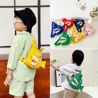 Anime Kawaii Shark Kid Messenger Bag Cute Coin Purse Boy Girl Handbag Baby Chestbag Outdoor High Quality Backpack Travelbag Gift