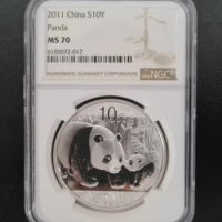 2011 China 1oz Silver Panda Coin NGC MS70