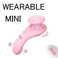 Mini Vibrator Women's Wearable Panties Vibrating Adult Toy Clitoral Stimulator Remote Control Orgasm Massager Women's Sex Toy