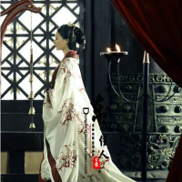 2014 New Design Drama Costume Delicate Hanfu The Great Strategists Gui Guzi Han Dynasty Women's Costume with Long Tail