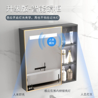 Toilet Storage Cabinet With Mirror Bathroom Sink Toilet StoGood Fast To SG rage Cabinet Alumimum Human Body Induction Smart Bathroom Mirror Cabinet with Light Separate Wall-Mounted Toi Package  浴室柜