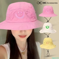 kagoeu er23 Mũ Bucket Vành Tròn Icon Mặt Cười JB39 Jussy Official Nón Tai Bèo Nam Nữ Có Dây Quai Nón