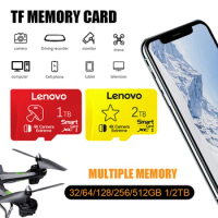 Lenovo 2TB Class 10 High Speed SD Memory Card 128GB Micro TF SD Card 1TB 512GB Waterproof Cartao De Memoria For Nintendo Switch