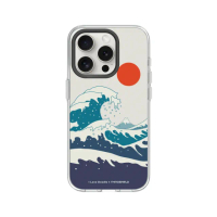 【RHINOSHIELD 犀牛盾】iPhone 14系列 Clear MagSafe兼容 磁吸透明手機殼/貓咪海浪(I Love Doodle)